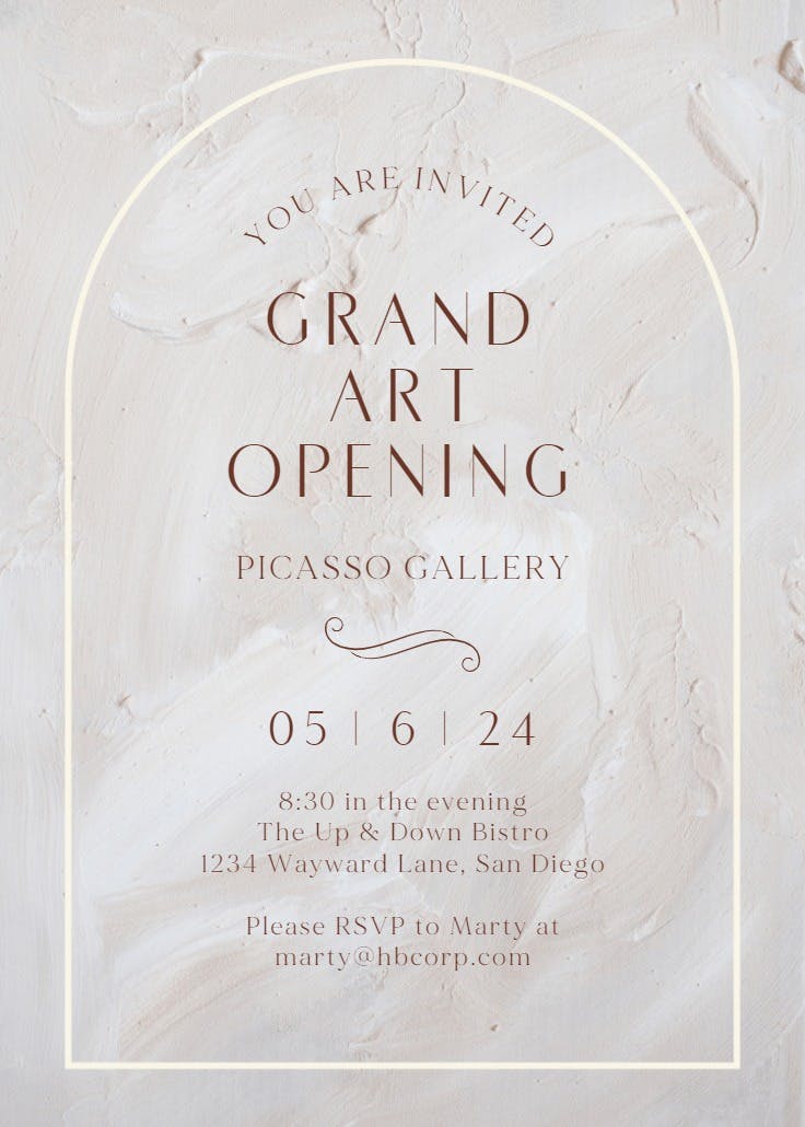 Elegant texture - business events invitation